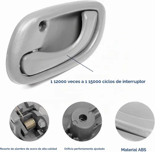 Vista 3 de 4 piezas de manijas interiores para puertas para Chevy Tracker 1999 2000 2001 2002 2003 2004, Suzuki Vitara 99-05 Suzuki Grand Vitara 95-02 Suzuki