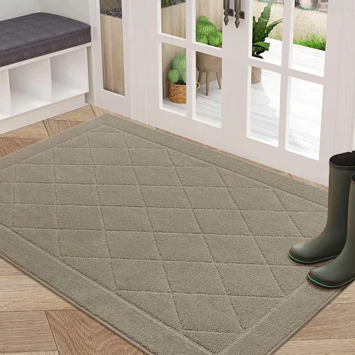 Vista 44 de BEQHAUSE - Tapete para puerta de 20 x 32 pulgadas, antideslizante, color beige