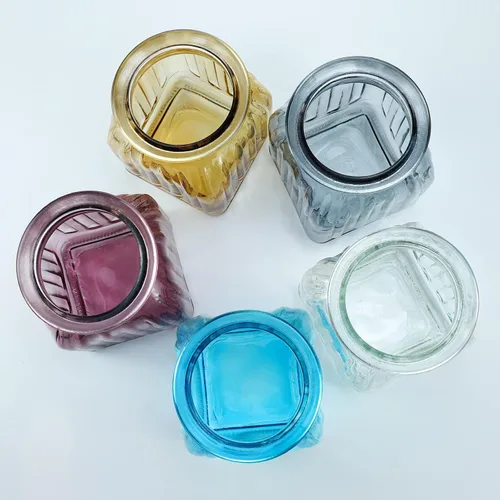 Vista 8 de Tarro de cristal vintage para dulces con tapa, tarro de alimentos, frasco de nueces, joyero, para boda, dulces, bufé, almacenamiento de cocina
