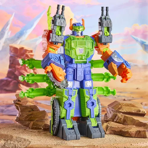 Vista 5 de Transformers CYBERWORLD - Juego de batalla Scorponok Strike, juego de figuras de acción de conversión con luces y sonidos, juguetes robot para niños