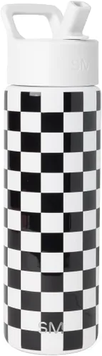 Vista 92 de Simple Modern botella de agua con tapa con pajita, termo de acero inoxidable con aislamiento al vacío, reutilizable, sin BPA, sin fugas