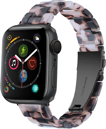 Vista 23 de HOPO Compatible With Apple Watch Band Thin Lightweight Resin Strap Bracelet Fashion Wristband Replacement For iWatch Bands Series Ultra 11 10 9 8 7