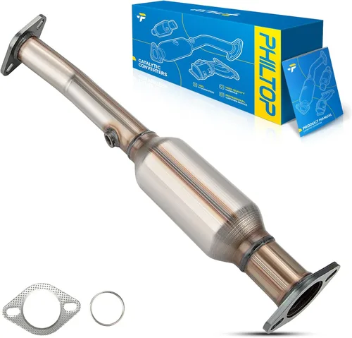 Vista 14 de PHILTOP Convertidor Catalítico de Ajuste Directo para Murano 2009 2010 2011 2012 2013 2014 3.5L, Cáscara de Acero Inoxidable Aluminio 203-1010