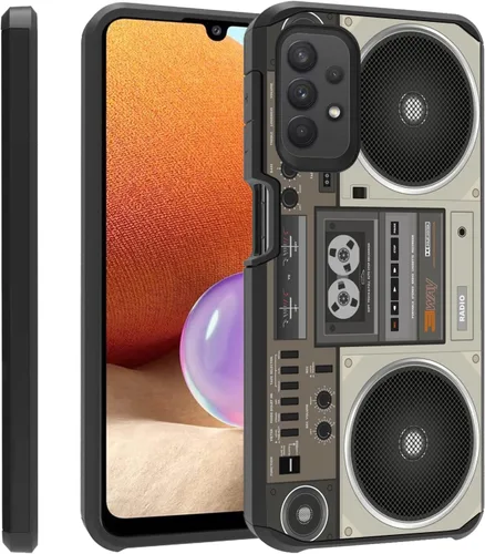 Vista 21 de Funda para teléfono Galaxy A23 5G, resistente 2 en 1 de doble capa híbrida de policarbonato duro y silicona suave a prueba de golpes, funda