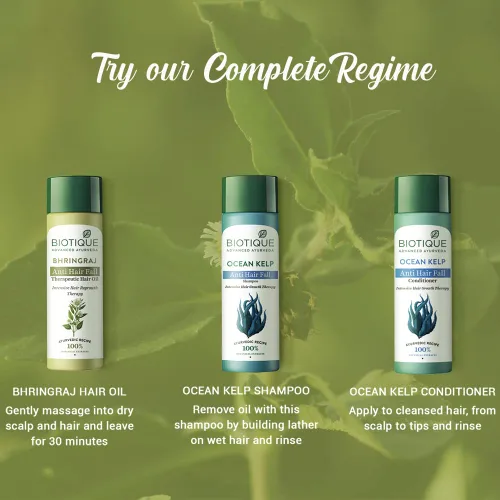 Vista 8 de Biotique Botanicals Bhringraj Aceite terapéutico para el crecimiento del cabello, 4,06 onzas líquidas