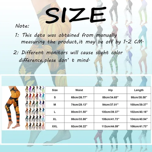 Vista 4 de AMDBEL Leggings de Halloween con bolsillos, cintura alta suave para Halloween, cabeza de calabaza, estampado de rayas, leggings delgados para yoga