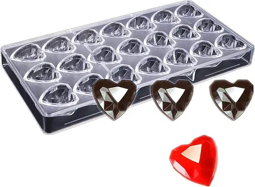 Vista 10 de LoBake Multi Designs - Palitos de media bola, cubo especial TAI JI Trigon, molde de policarbonato para chocolate, moldes para cubitos de hielo 0302