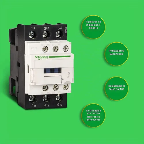 Vista 3 de SCHNEIDER ELECTRIC LC1D32M7 Contactor Magnético IEC,Bobina 220V,32A