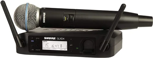 Vista 14 de Shure GLXD24R+/B58 Sistema de Micrófono Inalámbrico Digital Profesional de Banda Dual – Duración de Batería de 12 Horas, Alcance de 100 pies
