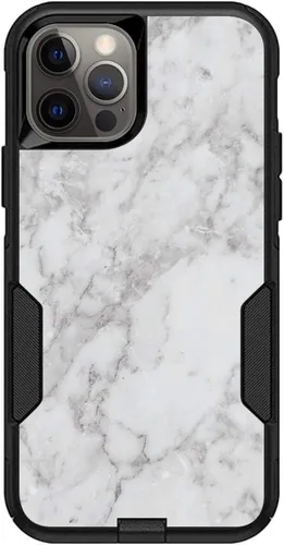Vista 25 de MightySkins Skin compatible con OtterBox Commuter iPhone 12 y 12 Pro - Mármol ámbar Funda protectora de vinilo duradera y única Fácil de aplicar