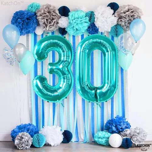 Vista 52 de KatchOn Globo negro del número 1 de 40 pulgadas, globo de feliz cumpleaños Large Mylar Number One Balloon for 1st Birthday Decorations, Foil