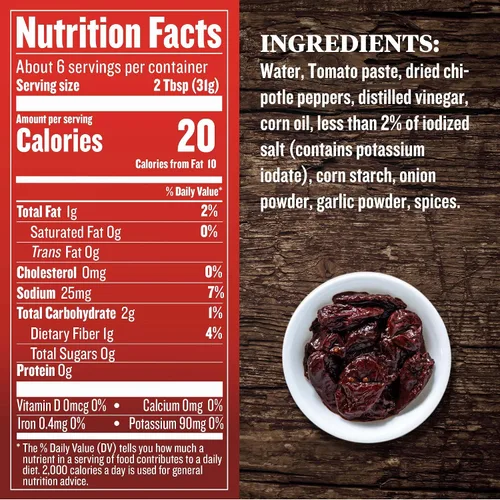 Vista 2 de EMBASA Pimientos Chipotle en salsa Adobo, lata de 7 onzas (paquete de 12)
