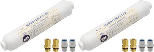 Vista 7 de HYDRO MASTER FILTRO DE CARBONO EN LÍNEA CON CONEXIÓN NPT de 1/4 pulgadas, 10 pulgadas x 2 pulgadas.