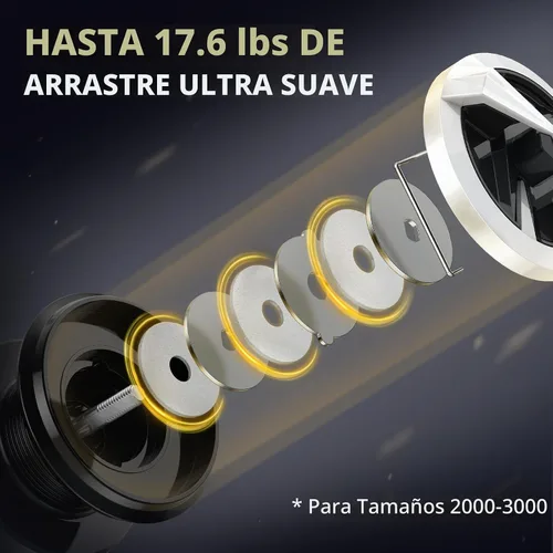 Vista 3 de KastKing Lethal Phantom Spinning Fishing Reels with Superpolymer Handle