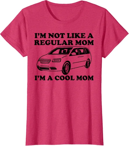 Vista 11 de Camiseta divertida de mamá con texto en inglés "I'm Not Like A Regular Mom I'm A Cool Mom", Blanco, S