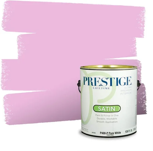 Vista 171 de Prestige Paints Pintura exterior e imprimación en uno, 1 galón, plano, coincidencia comparable de Valspar* Amber Rose*