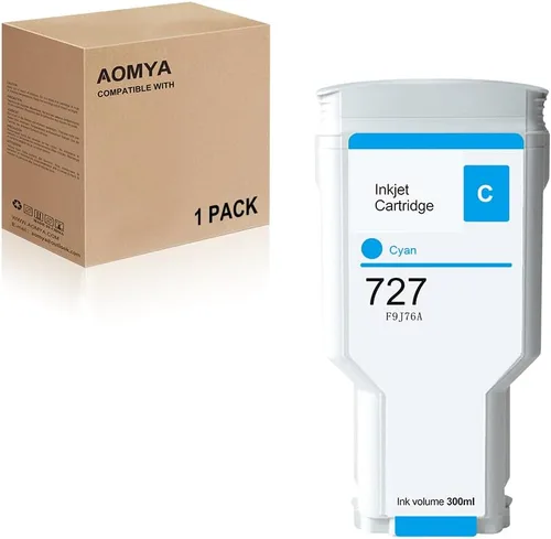 Vista 6 de Aomya 6 cartuchos de tinta compatibles 727 de 10.1 fl oz C1Q12A F9J79A F9J76A F9J77A F9J78A F9J80A para impresoras DesignJet T920 T930 T1500 T1530