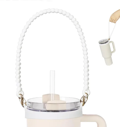 Vista 11 de Mango para botella de agua, soporte de silicona suave y duradero, eslinga, cordón, portador con correa, se adapta a la mayoría de botellas de agua