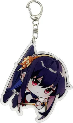 Vista 3 de YJacuing Llavero de acrílico con diseño de anime Spy x Family Chibi