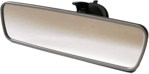 Vista 13 de Espejo retrovisor, espejo HD antirreflejo de 9.56 pulgadas, espejo retrovisor universal para interior del automóvil con ventosa ajustable y diseño