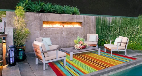 Vista 7 de Alfombras de patio al aire libre 6 x 9 pies (183 cm x 274 cm), multicolor 20270