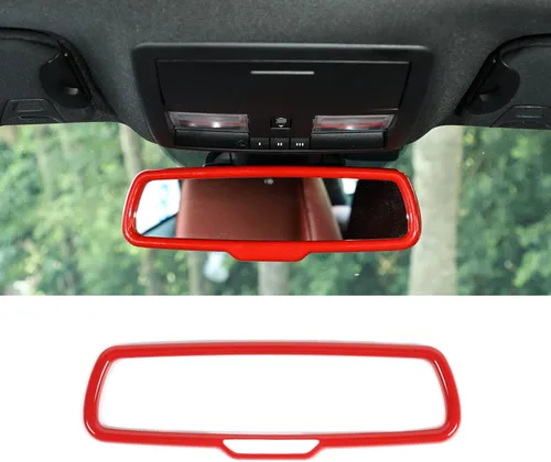 Vista 8 de RAZPOY Cubierta de espejo retrovisor interior para Dodge Challenger 2015-2024 y Charger Durango 2011-2024 y Ram 2010-2017, fibra de carbono