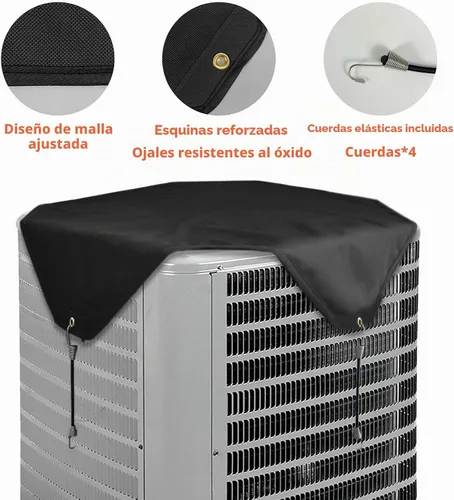 Vista 3 de Cubiertas de Aire Acondicionado Qualward para Unidades Externas, Cubierta de CA para Unidad Central al Aire Libre Resistente al Agua de Alta