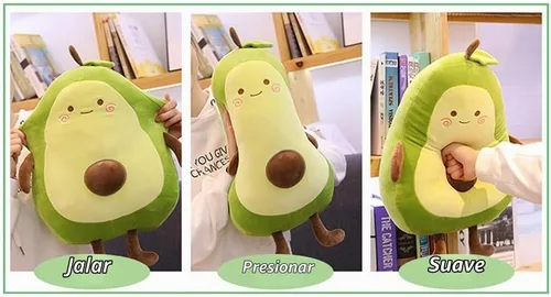 Vista 3 de Gianthairball Peluche de aguacate, almohada de comida linda divertida fruta tiro almohadas de peluche 17.7
