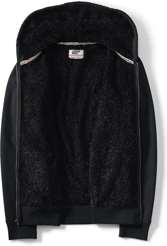Vista 10 de Lands' End Sudadera con capucha de forro polar Sherpa con cremallera completa para hombre
