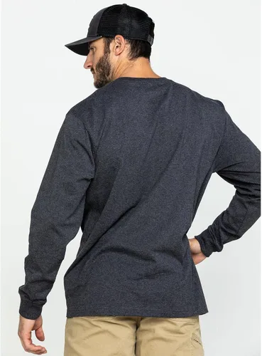 Vista 2 de Carhartt - Camisa de ajuste holgado para hombre, pesada, de manga larga y con bolsillo