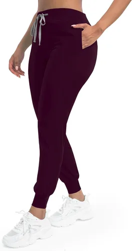 Vista 3 de niaahinn Conjunto de ropa quirúrgica clásica con cuello en V y pantalón deportivo de yoga, uniforme médico de enfermería