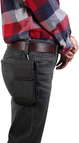 Vista 6 de Funda vertical universal para teléfono con clip de mosquetón para cinturón para Google Pixel 6 / Pixel 4 XL / Pixel 3a XL, Galaxy S21 Plus / S20 FE