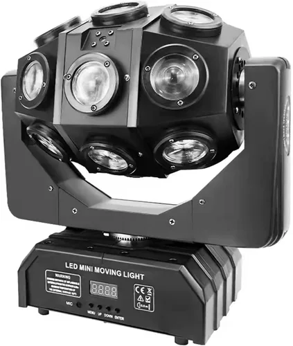 Vista 9 de Iluminación giratoria de 360° de DJ de las luces del haz de la etapa con 18