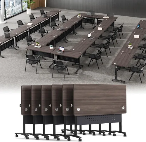 Vista 61 de Mesa de conferencias plegable, mesa de sala de conferencias con ruedas, mesa de conferencias plegable modular, mesas de reuniones de entrenamiento