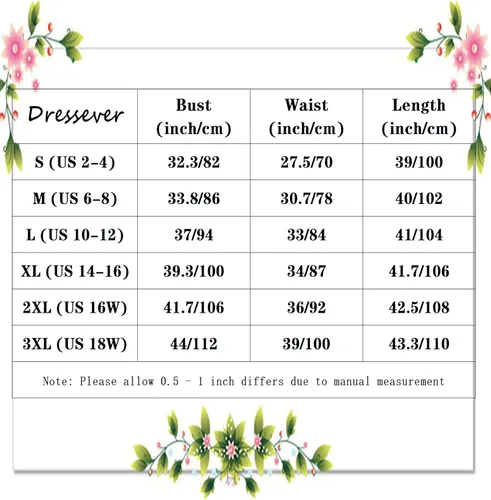 Vista 5 de Dressever Vestido de cóctel de verano con cuello en V y tirantes delgados ajustables de gasa