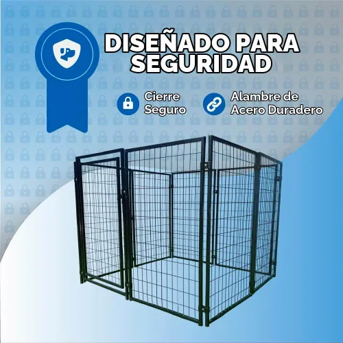 Vista 7 de ALEKO jaula para perro o gato, resistente, corralito, cerca para gallinero, 5 pies x 5 pies x 4 pies
