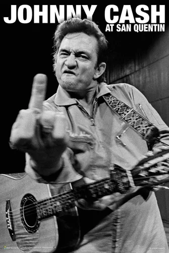 Vista 5 de Scorpio Posters Johnny Cash - Mini póster de San Quentin, con licencia oficial, 11 x 17 pulgadas