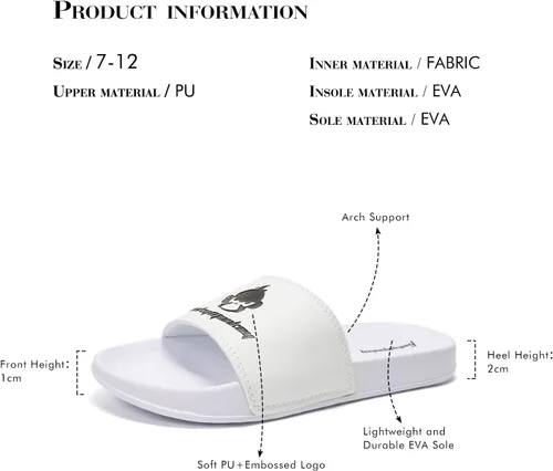 Vista 5 de FUNKYMONKEY Sandalias informales cómodas para hombre, para interiores y exteriores
