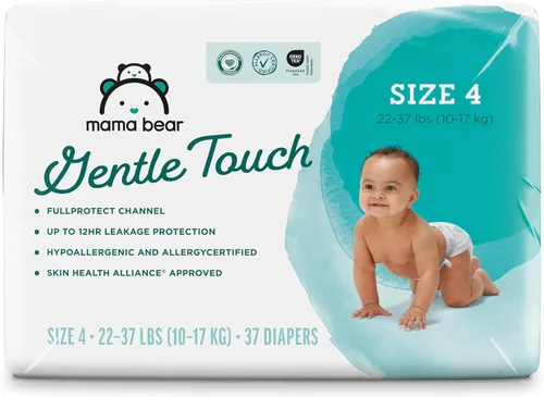Vista 17 de Marca Amazon - Pañales Mama Bear de toque suave, talla 1, 50