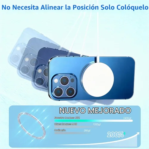 Vista 5 de Cargador inalámbrico magnético [certificado Apple MFi] Cargador iPhone