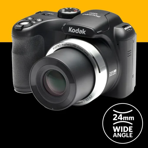 Vista 5 de Kodak PIXPRO AZ252 Point & Shoot - Cámara digital con pantalla LCD de 3", color negro