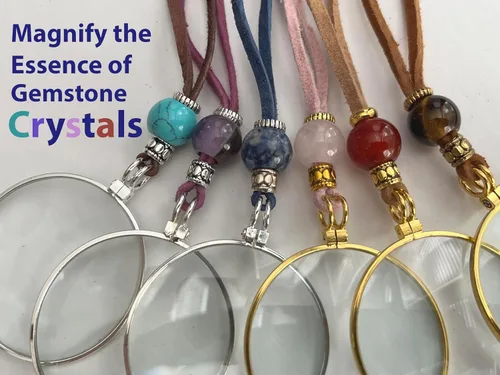 Vista 10 de by Wendra Collar con aumento, elementos naturales para aumentar la visión y la energía. ¡Deja tus lentes de lectura en casa! La Loupe