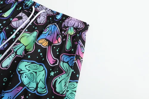 Vista 7 de PATSINFOS ropa de festival para hombre, trajes de festival para hombres, trajes rave para hombres, camisa hawaiana de hongos para hombres, 01