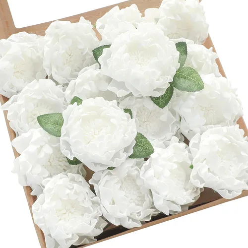 Vista 12 de Floroom - Flores artificiales de espuma de aspecto real con tallos para manualidades, ramos de boda, centros de mesa, despedida de soltera