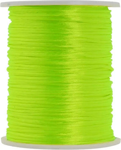 Vista 11 de Mandala Crafts Cordón de satén de cola de rattail de 0.02 in para nudos chinos de macramé