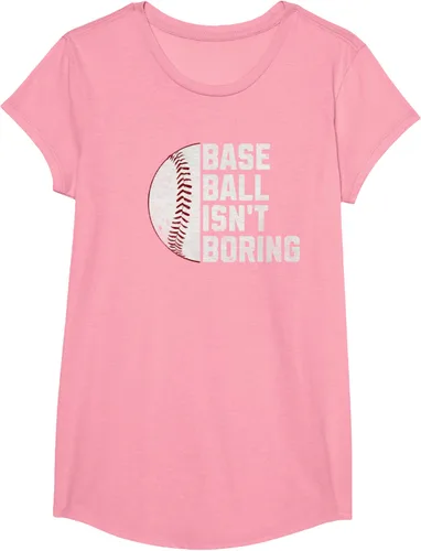 Vista 74 de Camiseta Baseball Isn't Boring, Negro