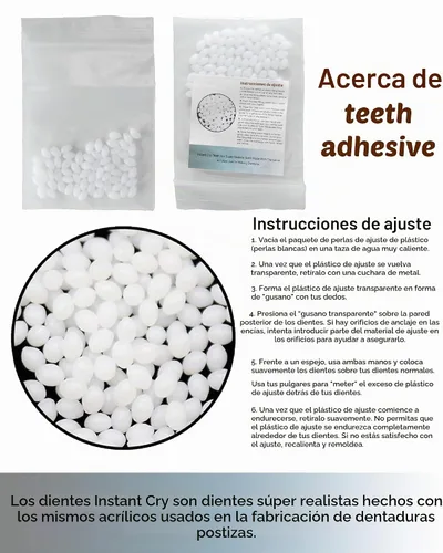 Vista 3 de Yan Dream - Accesorios de disfraz de fiesta de dientes falsos para Halloween para hombre