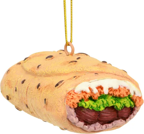 Vista 7 de Tree Buddees Burrito envuelto en papel de aluminio adorno navideño
