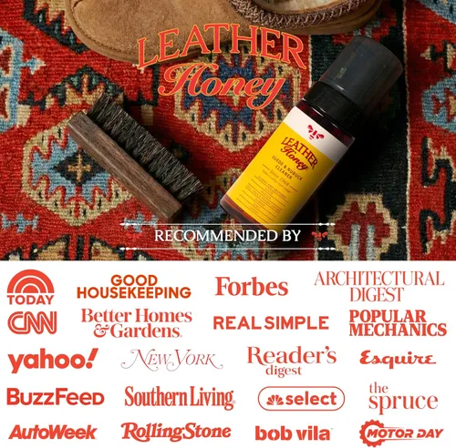 Vista 8 de Limpiador de ante Leather Honey: Cuidado no tóxico para ante y nobuck, fabricado en EE. UU. desde 1968. Limpia y restaura zapatos, botas, chaquetas