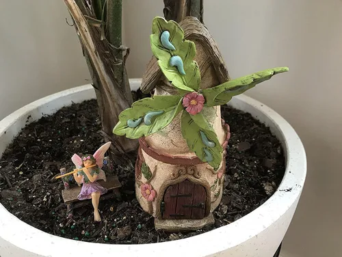 Vista 2 de Kit de jardín de hadas cámara – Juego de miniatura pintada jardín accesorios